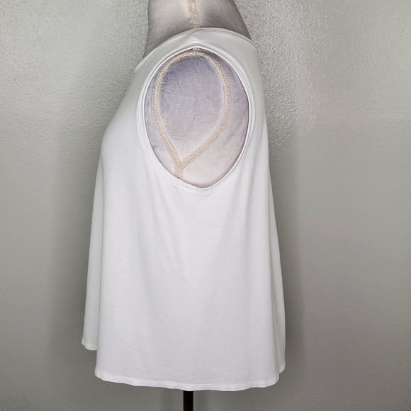 Karen Kane White Petite Soft Terry Tank Top Size XLP - Picture 9 of 10